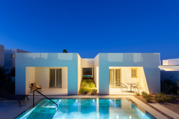 NOUS Santorini – Pool Bungalow Blue Hour